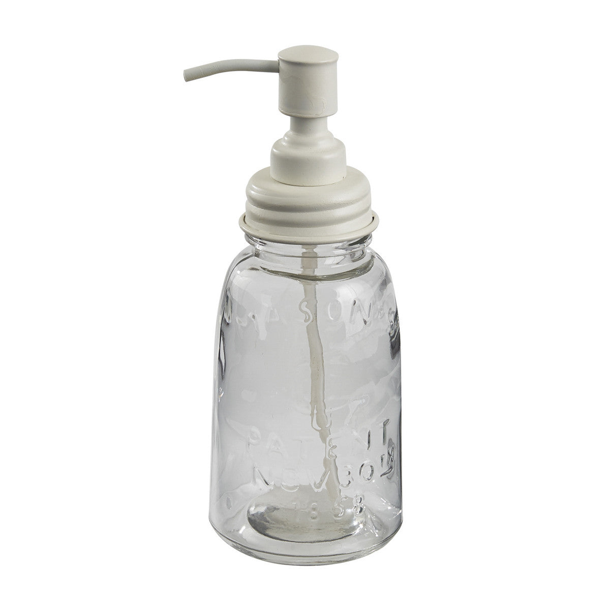 Mason Jar Soap Dispenser - White