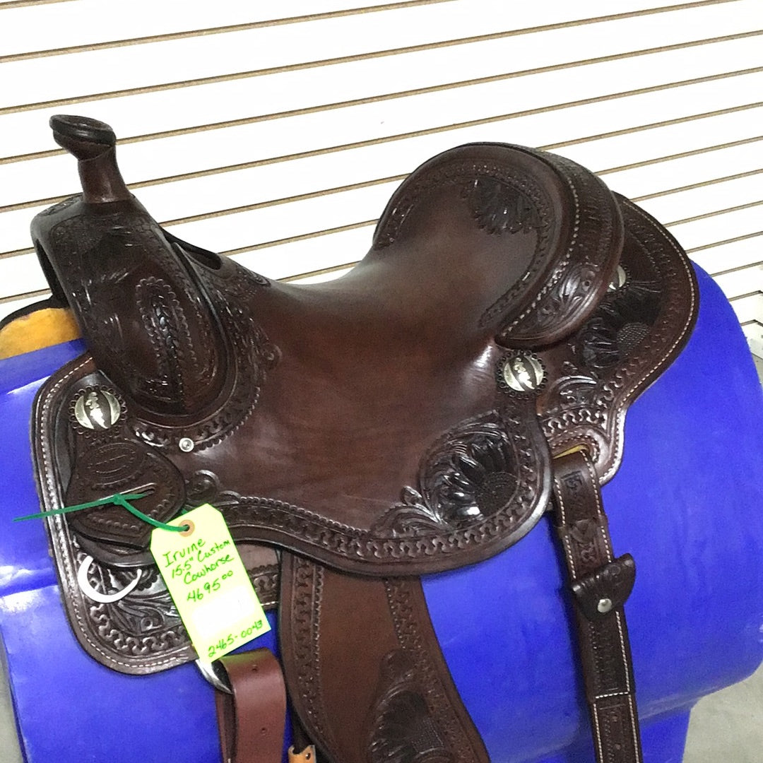 Irvine    Custom  Cowhorse Saddle