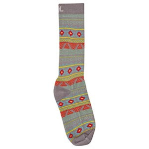 RDHC Unisex Patterned Crewcut Socks - Grey/Multi