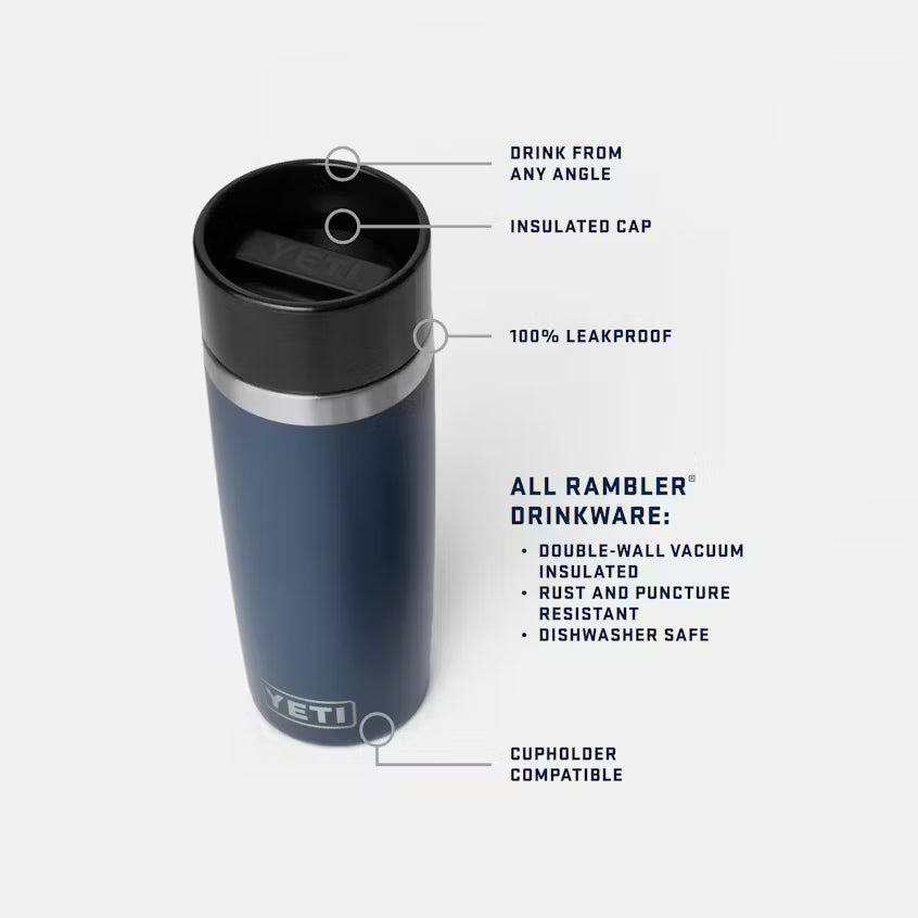 Yeti Rambler 473ml Bottle Travel Bottle w Commuter Cap - Moon Dust