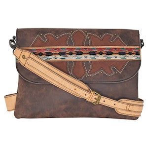 Tony Lama Women's Large Crossbody Bag - Southwest Embroidery w/Yoke