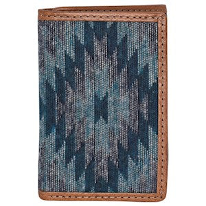 Tony Lama Men's Trifold Wallet - Southwestern Blanket Design