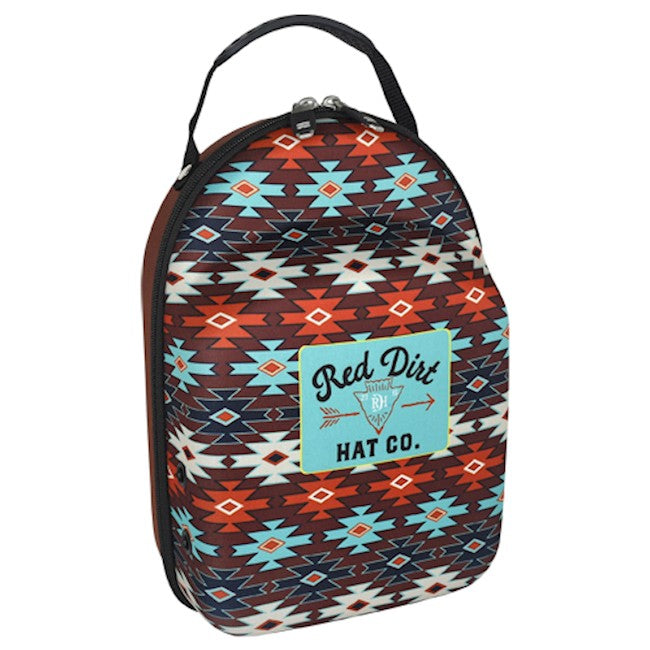 Red Dirt Aztec Print Cap Carrier with Sunglass Case - Multi