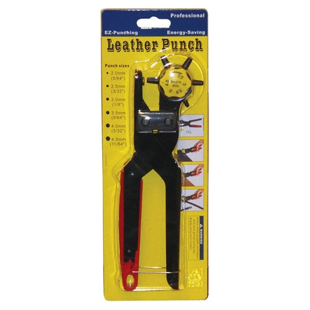 AHE Leather Punch w/6 Revolving Tubes