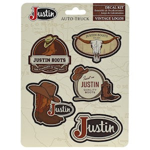 Justin Auto Vintage Vinyl Decals - Standard of the West