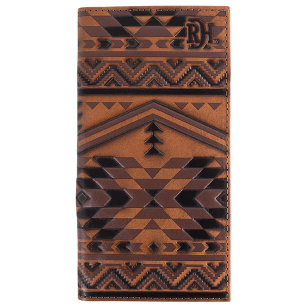 Red Dirt Men's Southwestern Design Rodeo Wallet - Brown