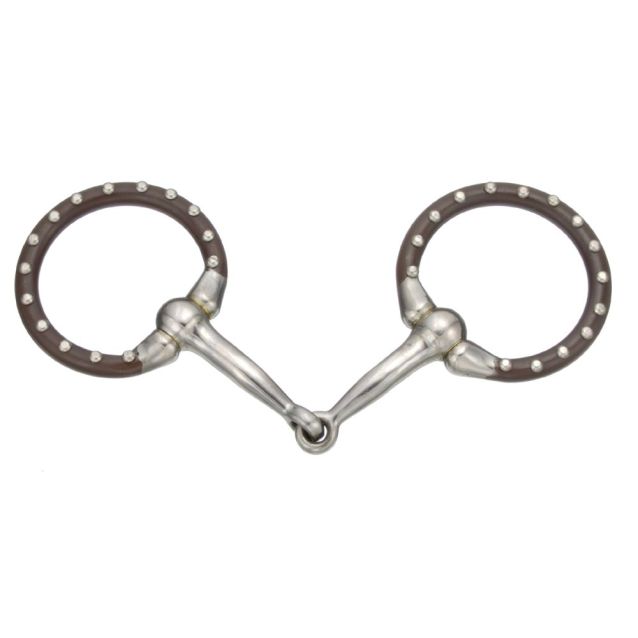 Tough 1 Miniature Offset Dee w/Dots Snaffle - 4"