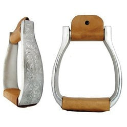 AHE Aluminum Visalia Stirrup Engraved-2"