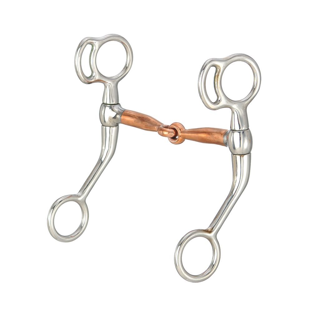 Tough 1 Miniature Training Snaffle w/Copper Mouth - 3 1/2"