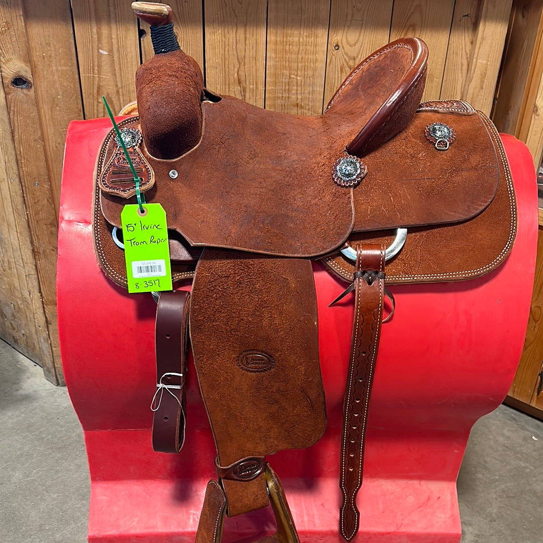 Irvine 15" Team Roping Saddle