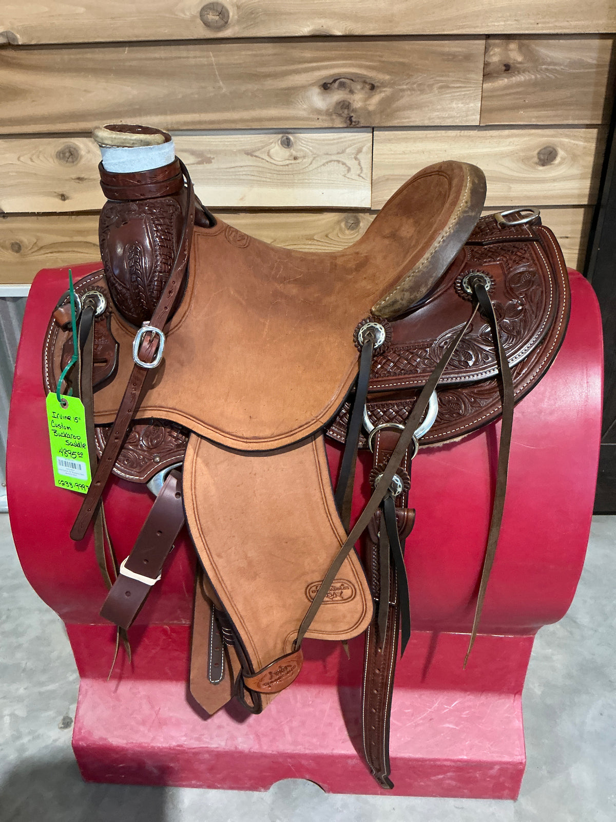 Irvine Custom 15" Buckaroo Saddle-0233-9997