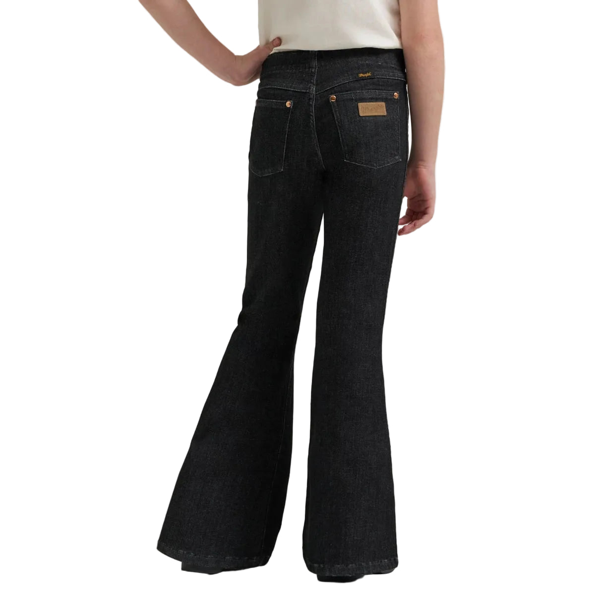Wrangler Lainey Wilson Girl's Bell Bottom Jeans- Black - Irvine Tack & Western Wear