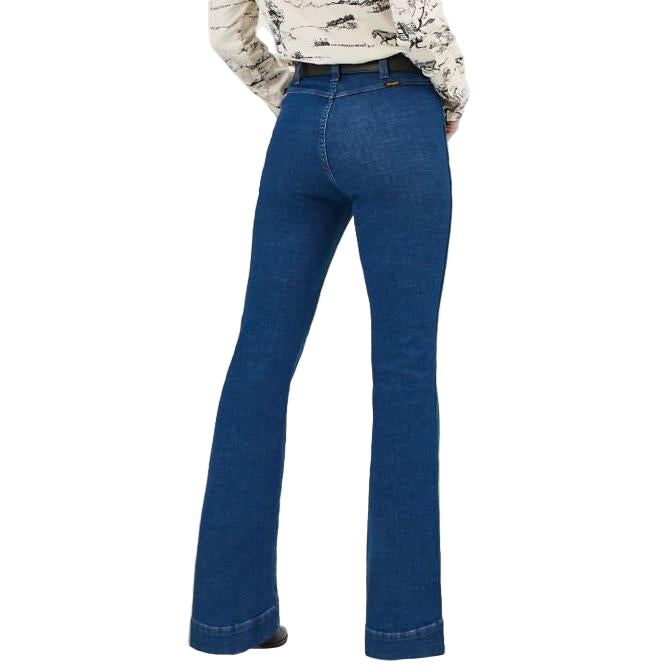 Wrangler Women's Lainey Wilson Pintuck Flare - Moonlight