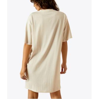 Ariat Women's Short Sleeve Wild Cowgirl Tee Dress- Oatmeal Heather