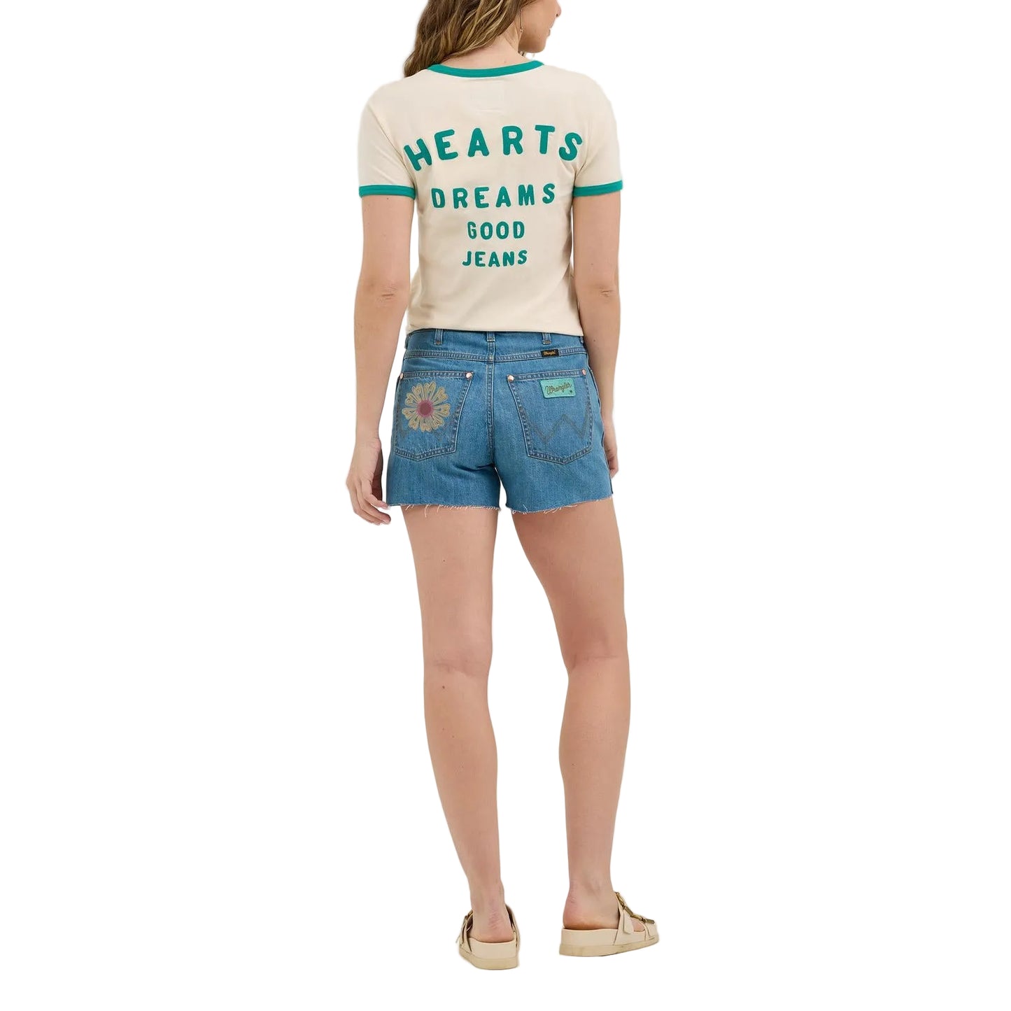 Wrangler Women's Lainey Wilson Short Sleeve Good Jeans Tee Shirt - White - Irvine Tack & Western Wear