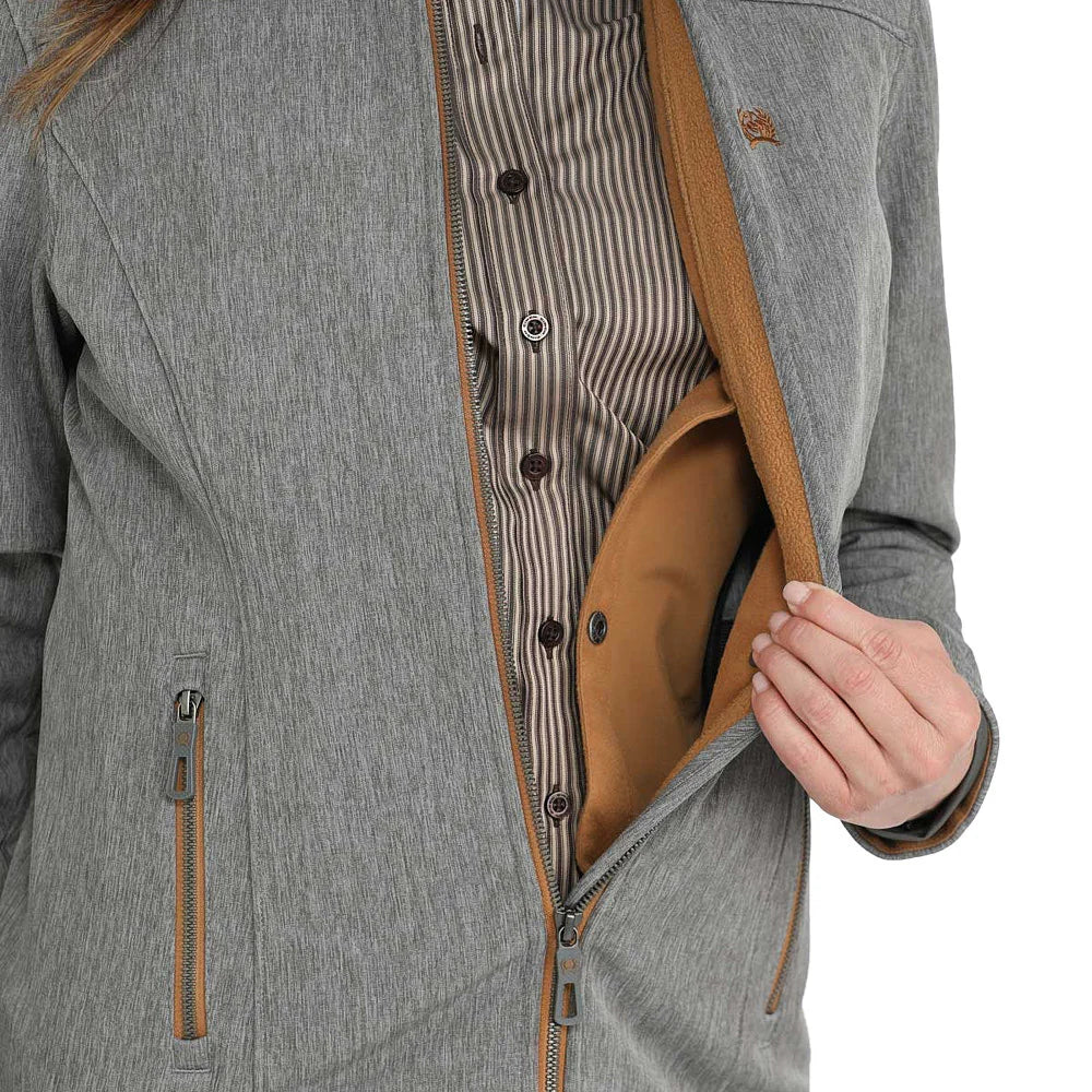 Cinch Women's Concealed Carry Bonded Jacket- Charcoal
