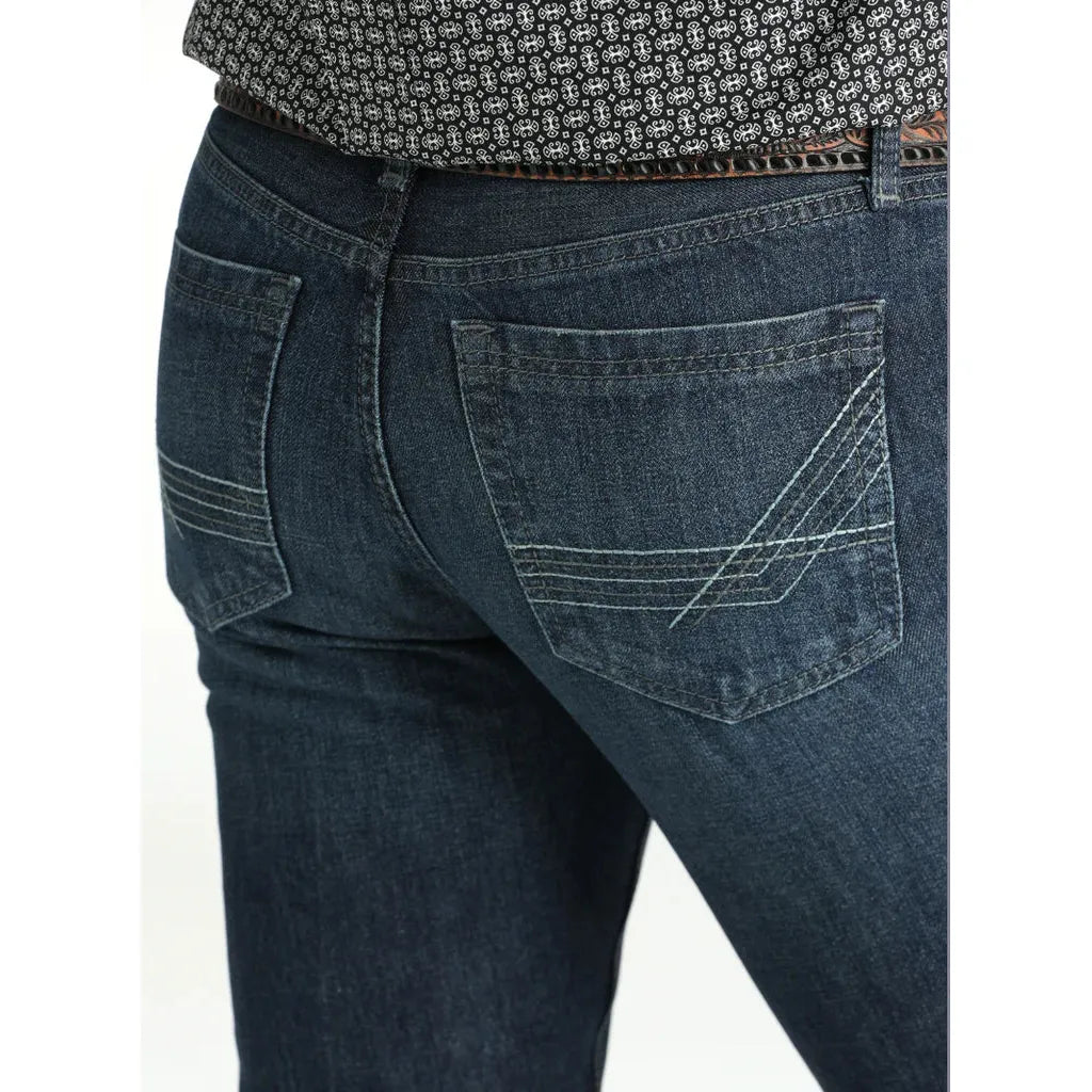 Cinch Men's Ian Slim Boot Cut Jeans- Dark Stone