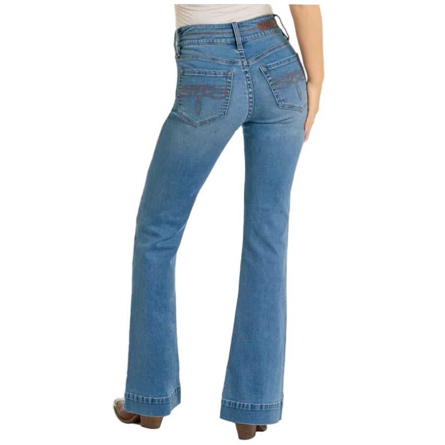 Rock & Roll Women's Double Waistband HR Trouser - Medium Vintage