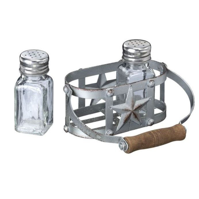 Tough 1 Metal Star Salt and Pepper Shaker Set
