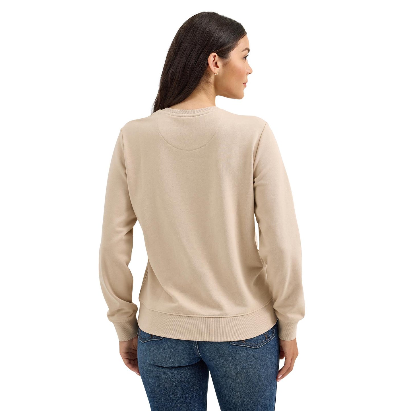 Wrangler Women's Long Sleeve Western Sweatshirt - Cement