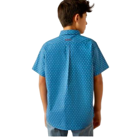 Ariat Boy's Scott Classic Fit Shirt - Dark Teal