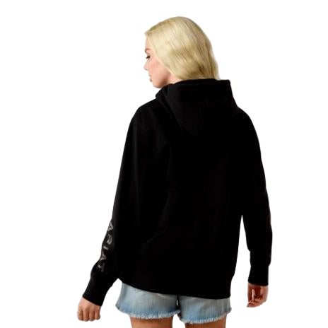 Ariat Women's Long Sleeve Logo 2.0 Hoodie- Black