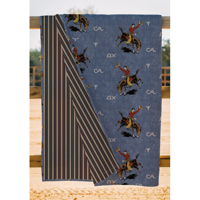 Ida Mae Lazy J Chambray Quilt-