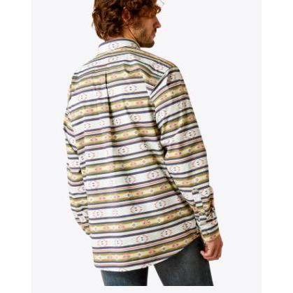 Ariat Men's Long Sleeve Calder Classic Fit Shirt - Navy