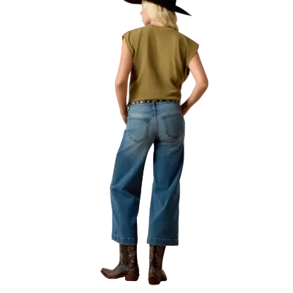 Ariat Women's Perfect Rise Jazine Wide Leg Crop Jeans - Albuquerque - Irvine Tack & Western Wear