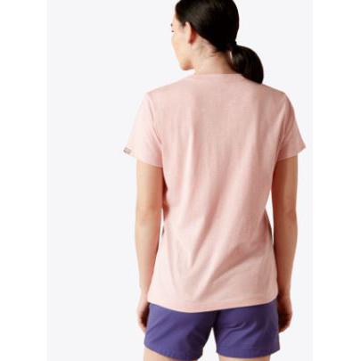 Womens Rebar Cotton Strong V-Neck Short Sleeve Tee Shirt- Bel Air Heather