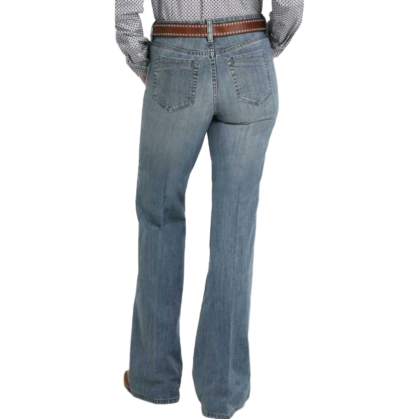 Cinch Women's Tatum High Rise Trousers - Medium Wash - Irvine Tack & Western Wear