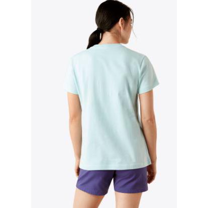 Womens Rebar Cotton Strong Worldwide Short Sleeve Tee Shirt- Charcoal Heather