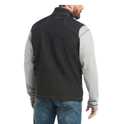 Ariat Men's Rebar Stretch Canvas Softshell Vest - Black