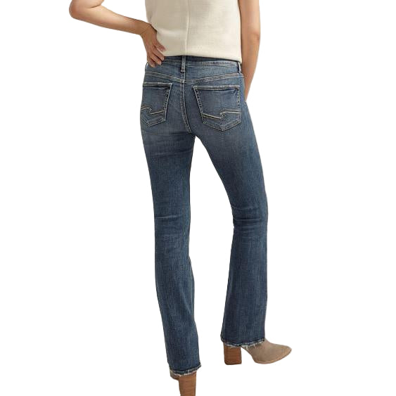 Silver Women's Suki Midrise Boot Cut Jeans - Indigo