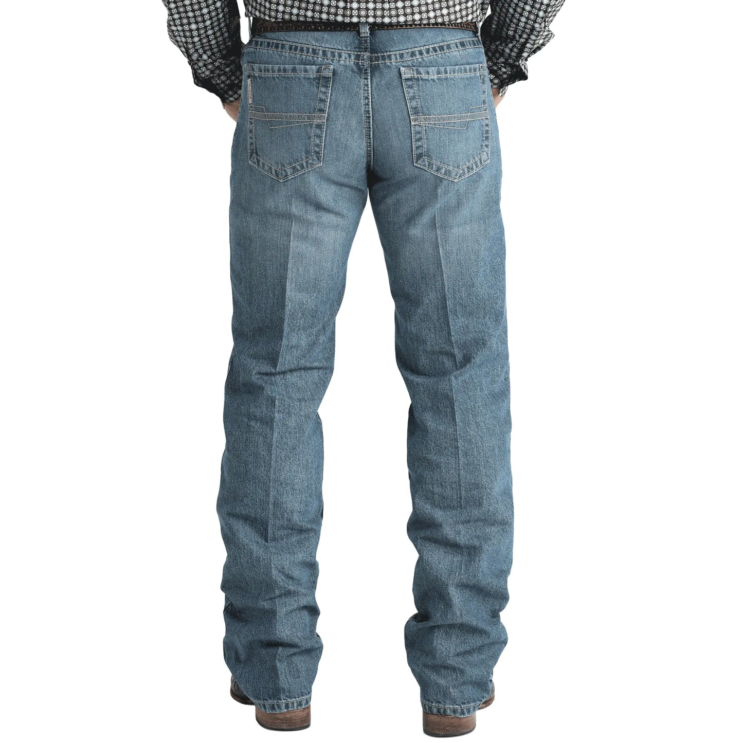 Cinch Men's Grant Medium Stone Boot Cut Jeans - Indigo