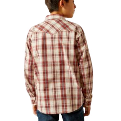 Ariat Boy's Hendricks Retro Long Sleeve Shirt - Off White