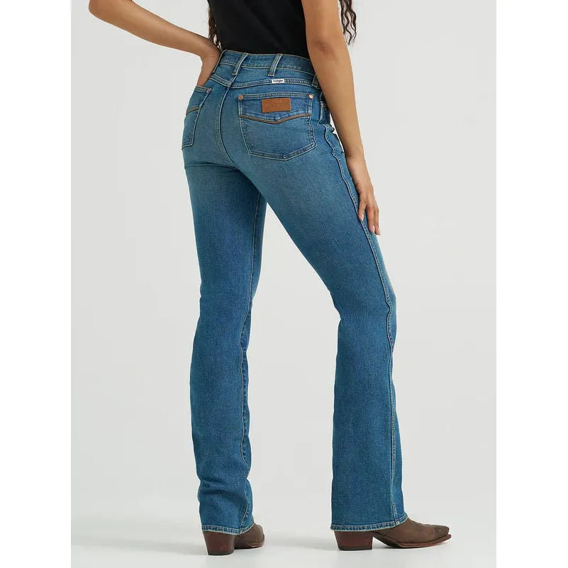 Wrangler Women's High Rise Bold Boot Cut Jeans- Ace