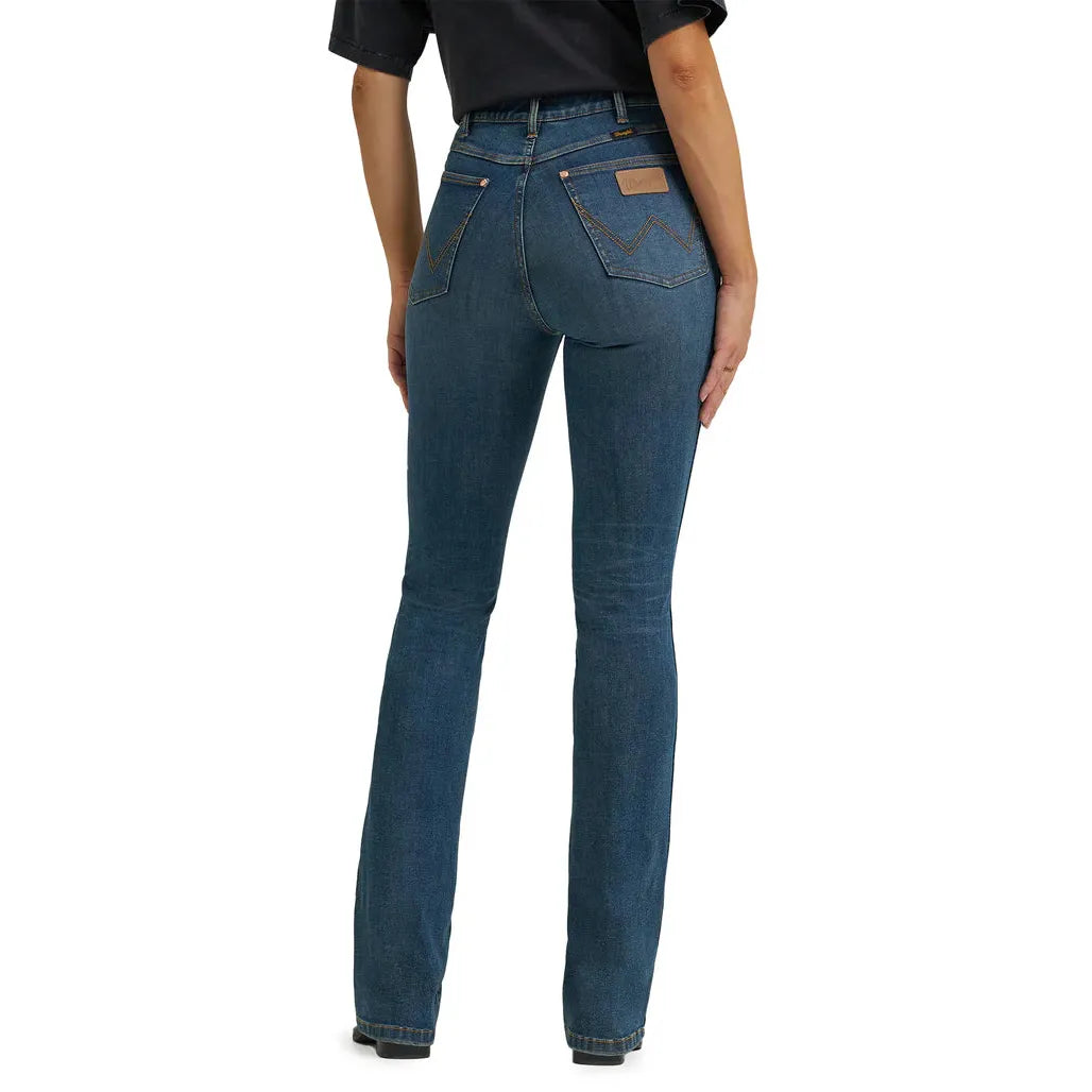 Wrangler Women's Lainey Wilson Boothugger Jean- Boho Wash