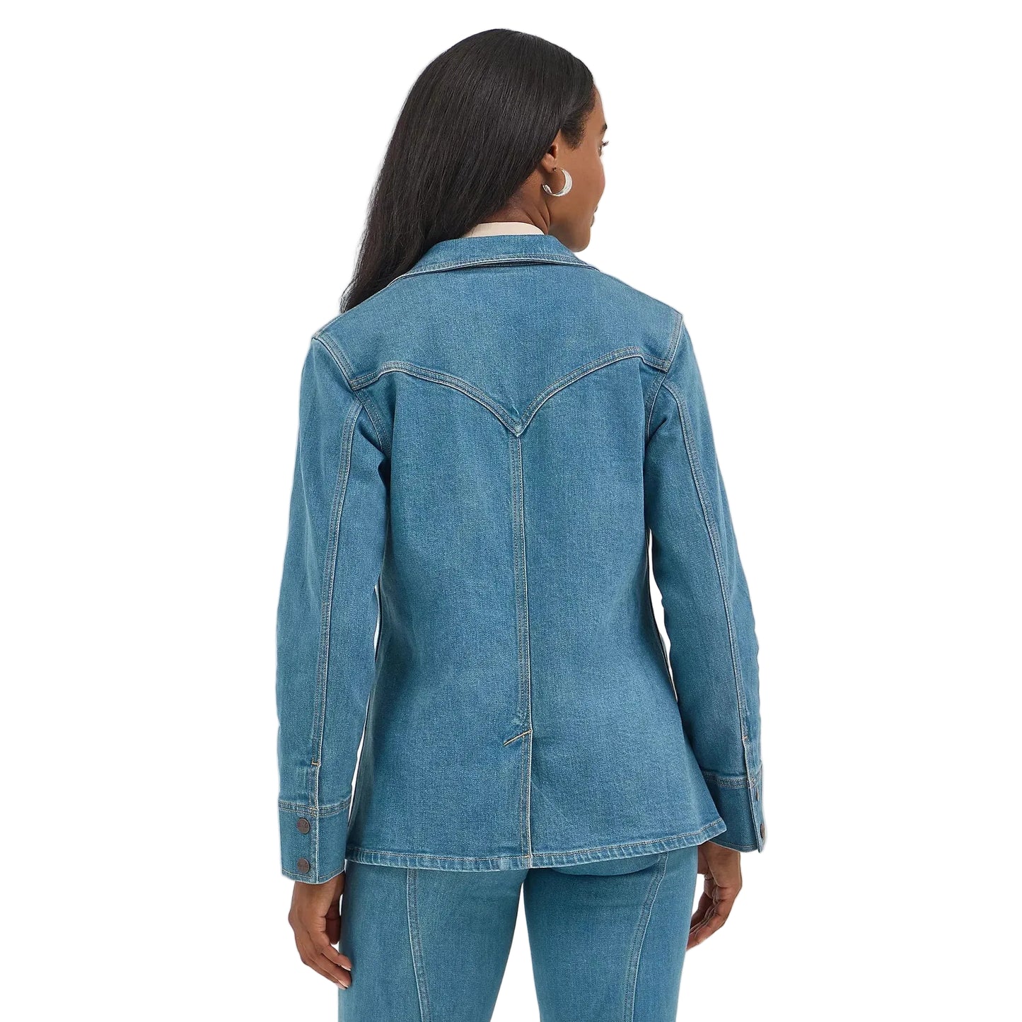 Wrangler Women's Retro Long Sleeve Blazer - Light Denim