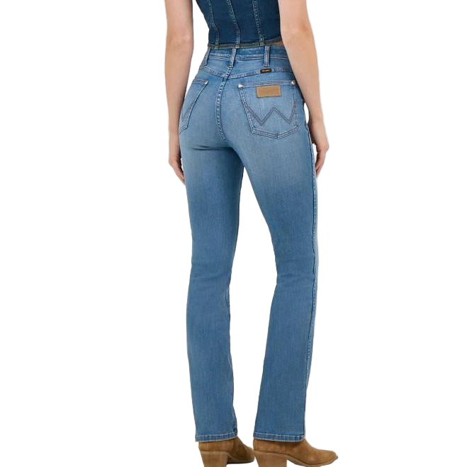 Wrangler Women's Lainey Wilson Boot Huggers Jeans - Wrangler Blue Wash - Irvine Tack & Western Wear