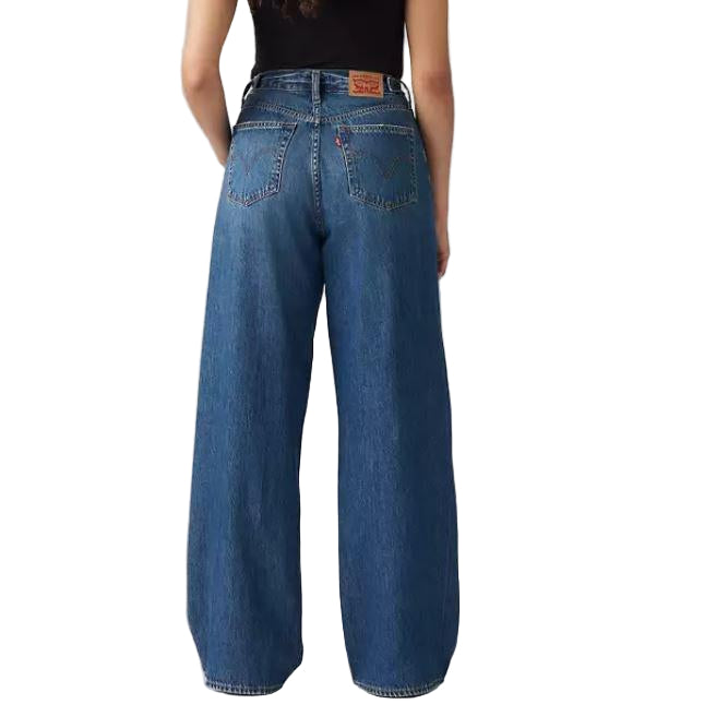 Levi Women's Cinch Baggy High Rise Chasing Dreams Jeans - Medium Wash