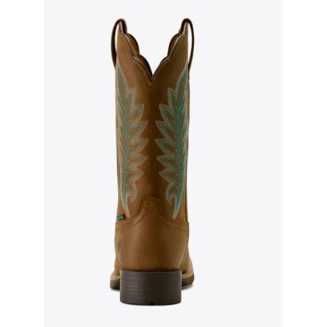 Ariat Women's Hybrid Rancher Waterproof 400g Western Boot- Oily Distressed Tan