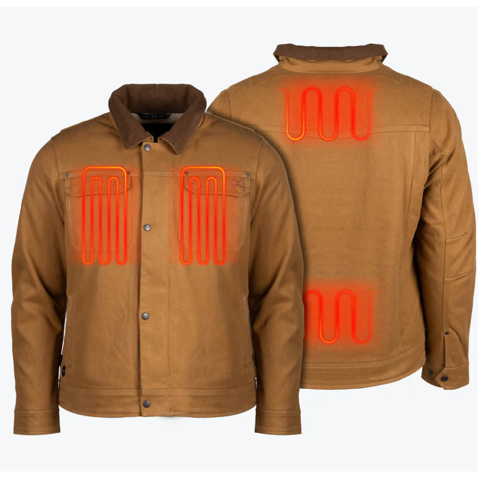 Fieldsheer Men's Heated Long Sleeve Ranch Jacket- Tan