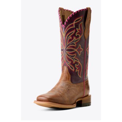 Ariat Women's Showdown Western Boot-Dark Tan