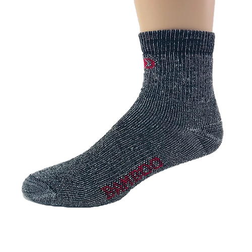 Dristex 365 Confort Dry Quarter Sock - Black & Natural Denim 2-Pack