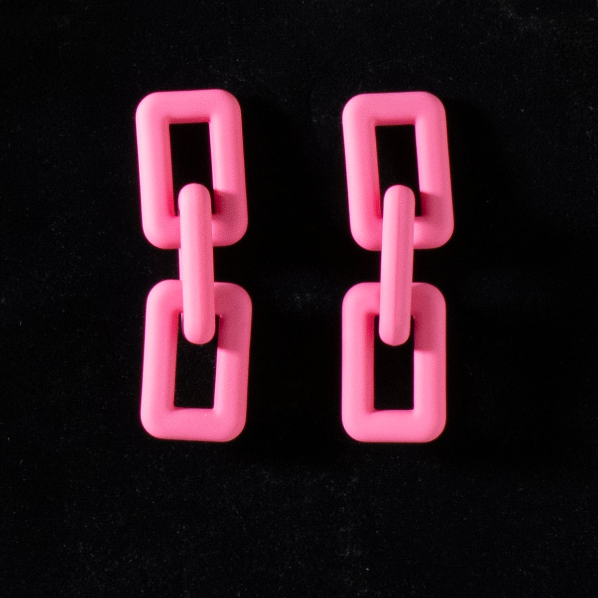 Blazin Roxx Large Chain Earrings - Pink