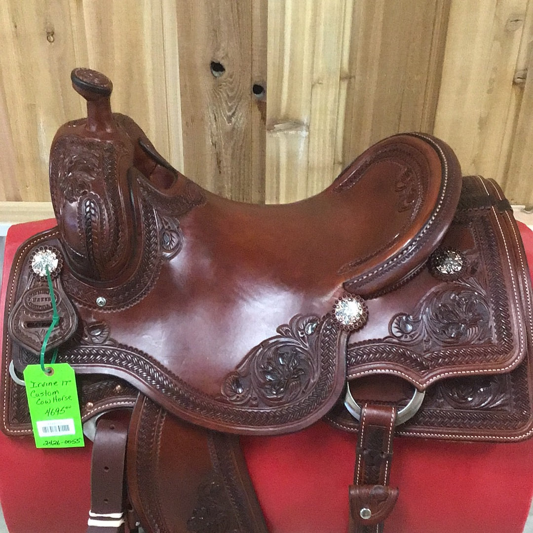 Irvine Custom 17" Cowhorse Saddle