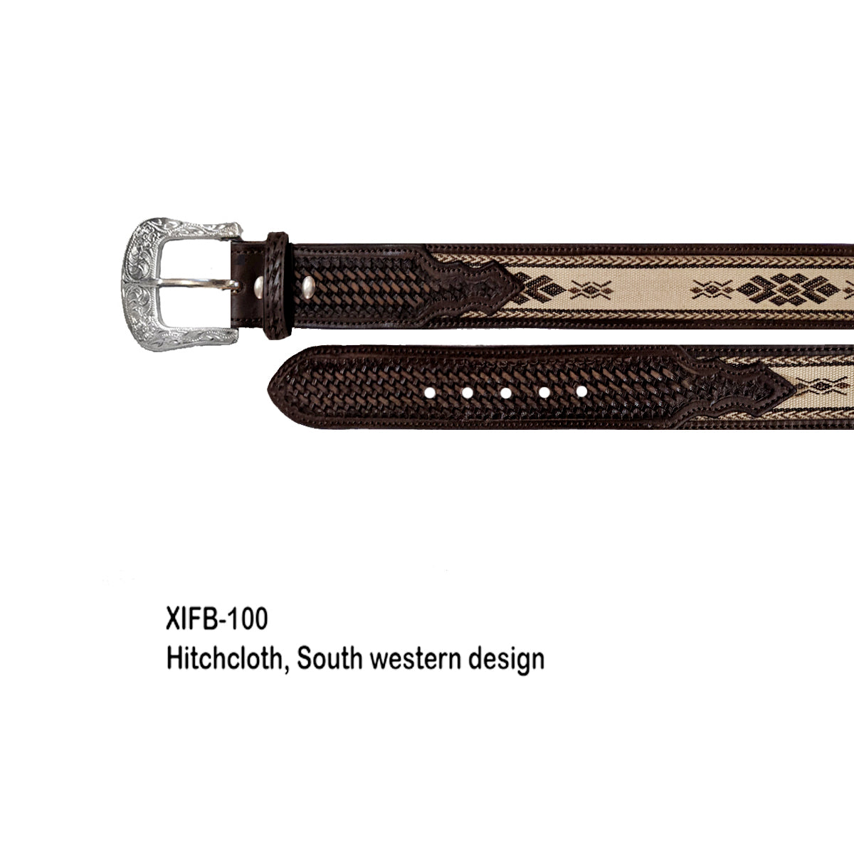 Twisted X Men's Hitchcloth Center Basketweave Belt - Earth Tone - Irvine Tack & Western Wear