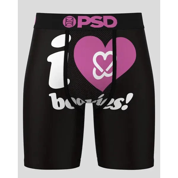 PSD Underwear Men's I Heart Boobies - Black