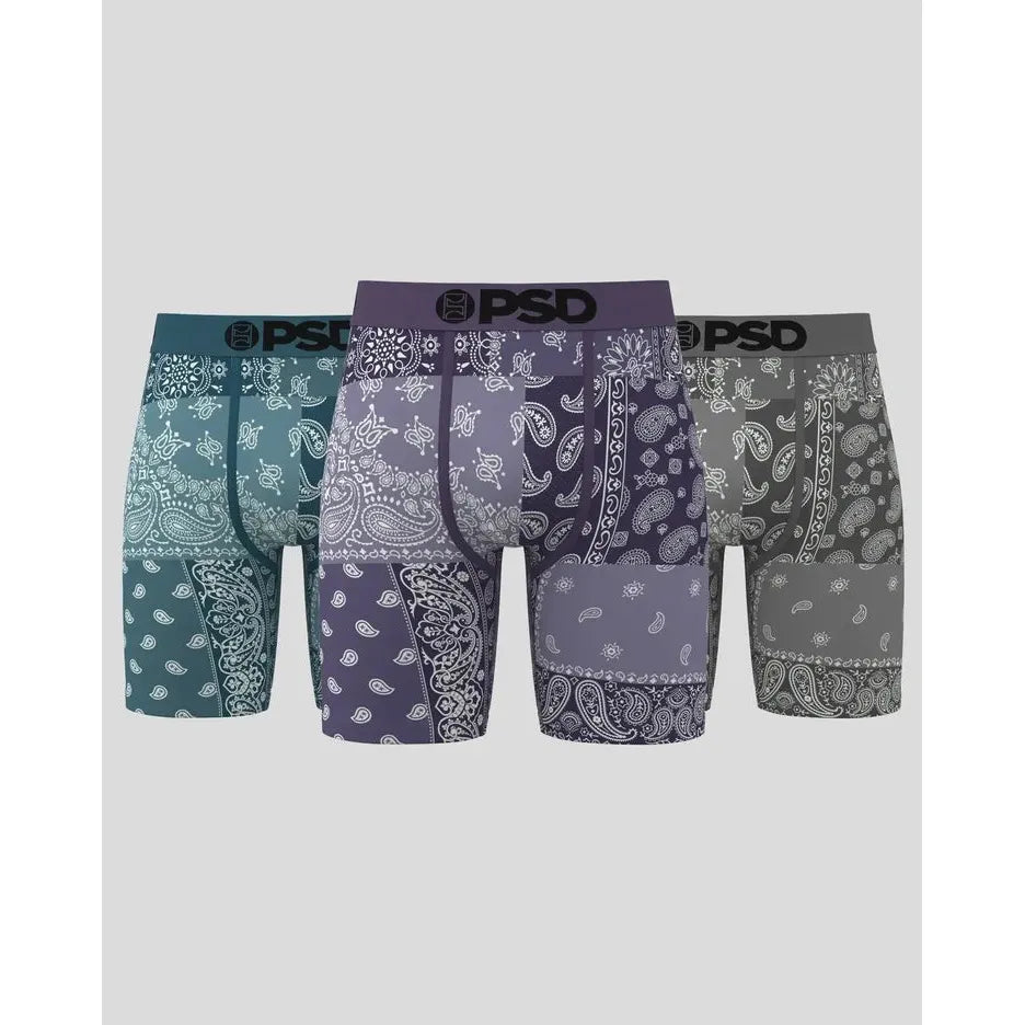 PSD Underwear Men's Bandana Dusk 3 Pack Underwear